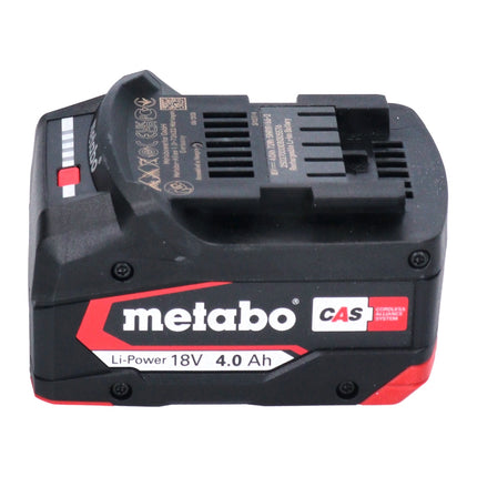 Metabo battery set 4x Li-Power battery pack 18 V 4.0 Ah CAS Li-Ion ( 4x 625027000 ) with charge level indicator