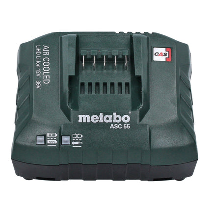 Zestaw podstawowy Metabo 2x akumulator Li-Power 18 V 4,0 Ah CAS Li-Ion ( 2x 625027000 ) + ładowarka ASC 55 ( 627044000 )