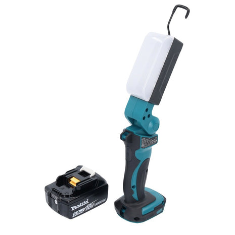 Makita DML 801 T1 X LED Akku Lampe Arbeitsleuchte 18 V 240 lm + Diffusor + 1x Akku 5,0 Ah - ohne Ladegerät