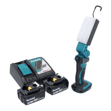 Makita DML801RTX LED Torch 240lm 18V + 2x Batteries 5.0 Ah + Charger + Diffuser