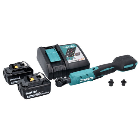 Makita DWR 180 RT wkrętarka akumulatorowa z grzechotką 18 V 47,5 Nm 1/4" 3/8" + 2x akumulator 5,0 Ah + ładowarka