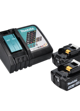 Makita DWR 180 RTJ Visseuse à cliquet sans fil 18 V 47,5 Nm 1/4'' 3/8'' + 2x batterie 5,0 Ah + chargeur + Makpac