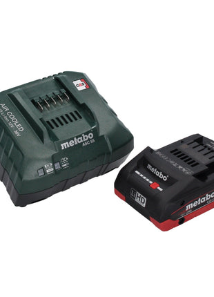 Metabo W 18 LTX 125 Amoladora angular de batería Quick 18 V 125 mm + 1x batería 4,0 Ah + cargador + metaCASE