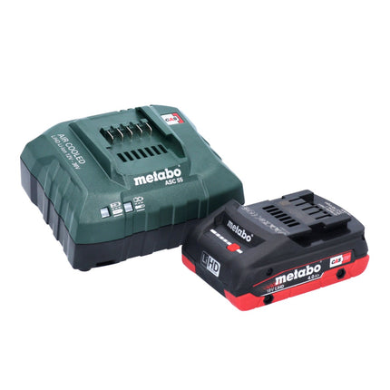 Metabo SSD 18 LTX 200 BL Atornillador de impacto a batería 18 V 200 Nm 1/4" sin escobillas + 1x batería 4,0 Ah + 1x cargador + metaCASE