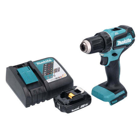 Makita DDF 485 RA1 cordless drill driver 18 V 50 Nm brushless + 1x rechargeable battery 2.0 Ah + charger