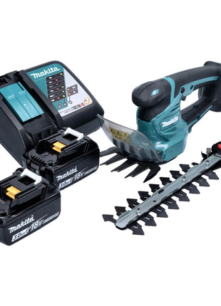 Makita DUM 111 RFX cordless grass shears shrub shears 18 V + 2x rechargeable battery 3.0 Ah + charger