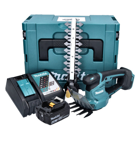 Makita DUM 111 RM1XJ Cordless grass shears shrub shears 18 V + 1x battery 4.0 Ah + charger + Makpac