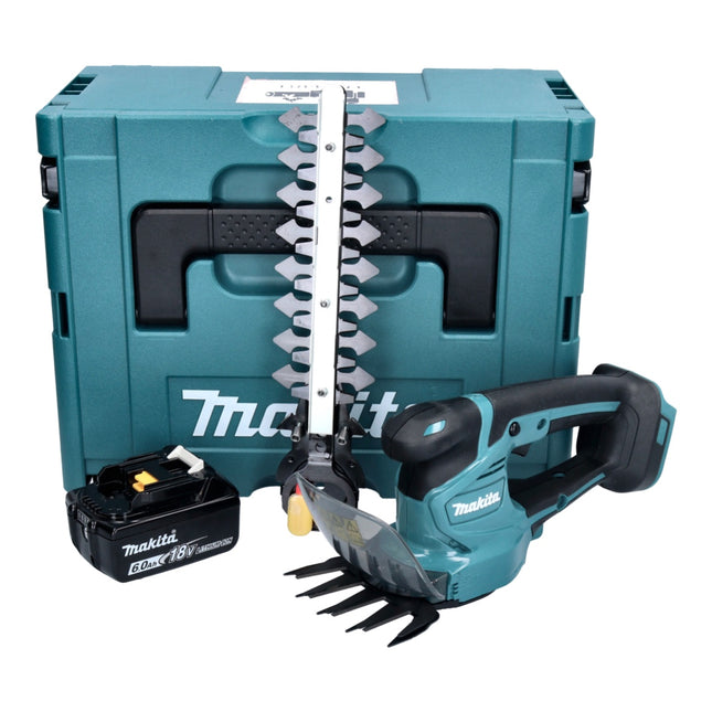 Makita DUM 111 G1XJ Tijeras de podar sin cable 18 V + 1x batería recargable 6,0 Ah + Makpac - sin cargador