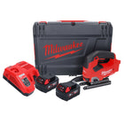 Milwaukee M18 FJS-502X Cordless Jigsaw 25 mm 18V Stroke - Brushless + 2x Batteries 5.0 Ah + Charger + HD Box Caser (4933464727)