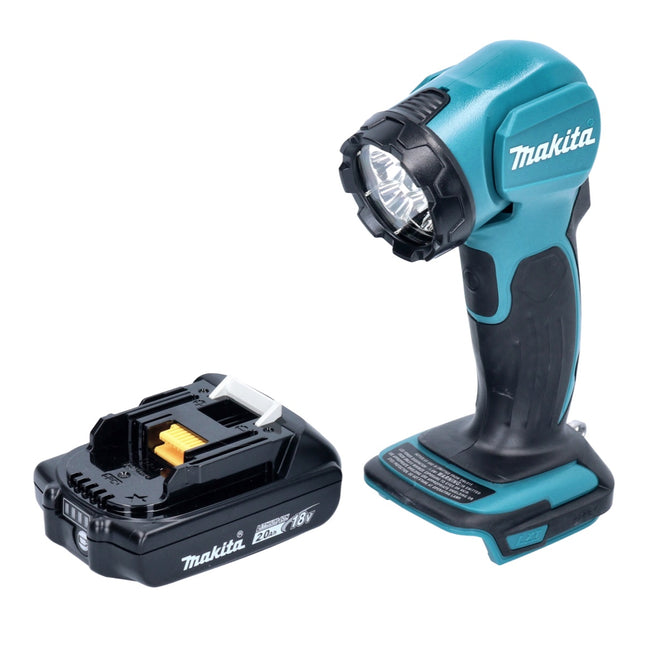 Makita DEADML 815 A1 Lámpara de mano LED sin cable 14,4 - 18 V 160 lm + 1x batería recargable 2,0 Ah - sin cargador