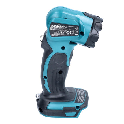 Makita DEADML 815 RA Lámpara de mano LED sin cable 14,4 - 18 V 160 lm + 2x batería recargable 2,0 Ah + cargador