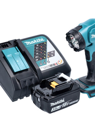 Makita DEADML 815 RF1 LED akumulatorowa lampa ręczna 14,4 - 18 V 160 lm + 1x akumulator 3,0 Ah + ładowarka