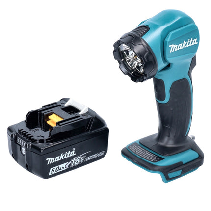 Makita DEADML 815 T1 LED cordless hand lamp 14.4 - 18 V 160 lm + 1x rechargeable battery 5.0 Ah - without charger