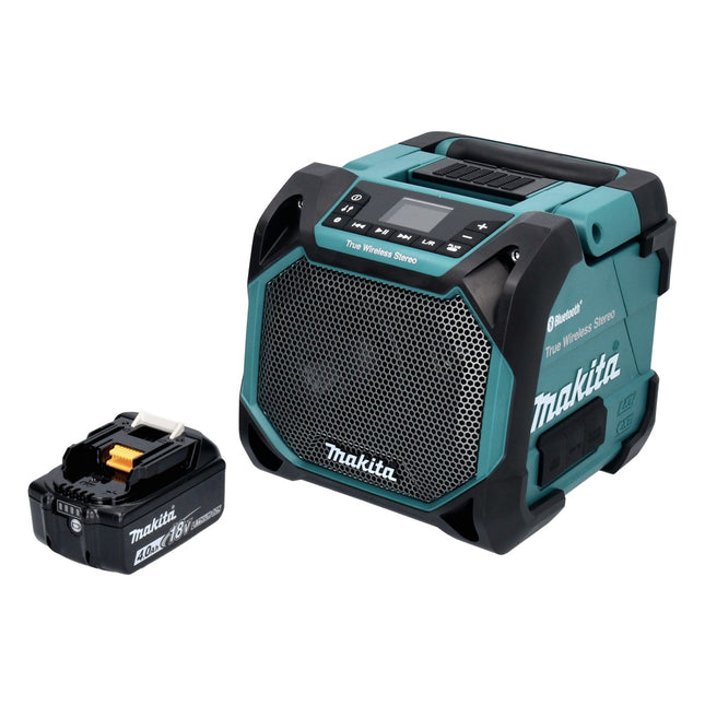 Makita DMR 203 M1 Altoparlante Bluetooth 12 V 18 V IP64 + 1x batteria ricaricabile 4,0 Ah - senza caricabatterie