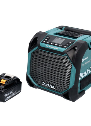 Makita DMR 203 T1 Altavoz Bluetooth 12 V 18 V IP64 + 1x batería 5,0 Ah - sin cargador