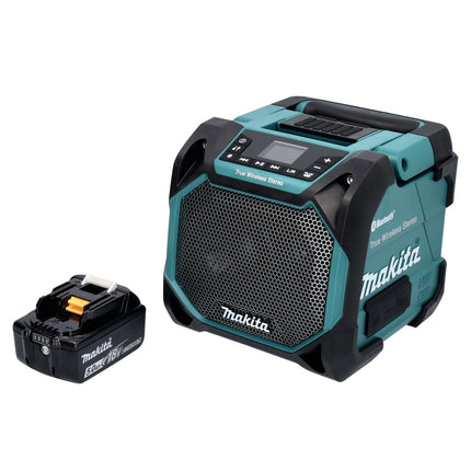 Makita DMR 203 T1Haut-parleur sans fil Bluetooth 12 V 18 V IP64 + 1x Batterie 5,0 Ah - sans chargeur