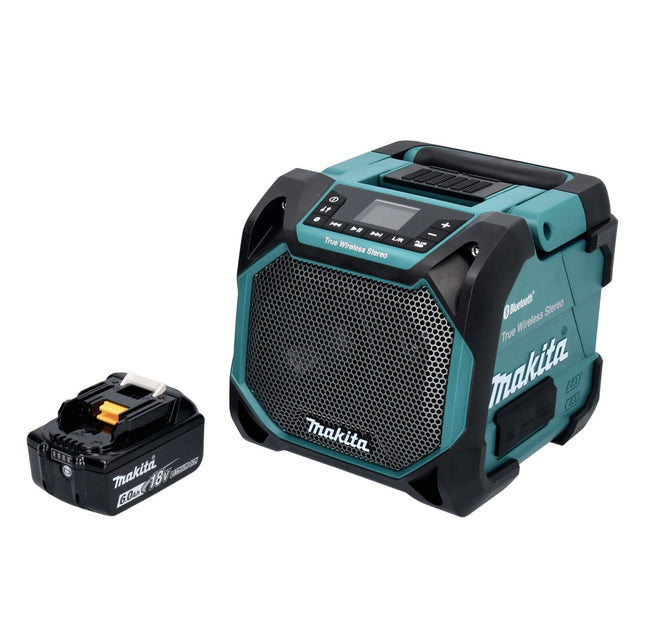 Makita DMR 203 G1 Altoparlante Bluetooth 12 V 18 V IP64 + 1x batteria ricaricabile 6,0 Ah - senza caricatore