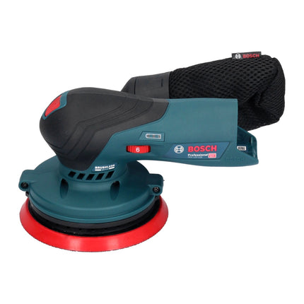 Bosch GEX 12V-125 Levigatrice rotorbitale a batteria professionale 12 V 125 mm brushless + 2x batteria ricaricabile 3,0 Ah + caricabatterie + set di levigatura Toolbrothers TURTLE + L-Boxx