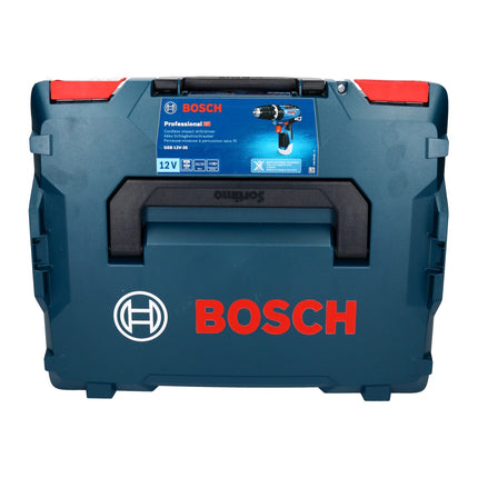 Bosch GSB 12V-35 Professional perceuse à percussion sans fil 12 V 35 Nm sans balais + jeu d'embouts 32 pièces + L-Boxx - sans batterie, sans chargeur