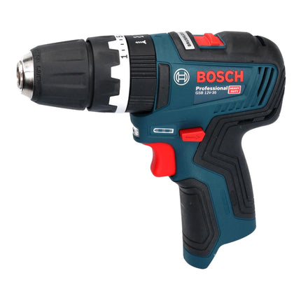 Bosch GSB 12V-35 Professional taladro percutor inalámbrico 12 V 35 Nm sin escobillas + 2x baterías 3,0 Ah + cargador + juego de puntas 32 piezas + L-Boxx