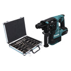Makita HR 003 GZ Cordless Rotary Hammer 2.8J 40V max. SDS plus Brushless + Drill and Chisel Set 13 pcs. - without battery, without charger