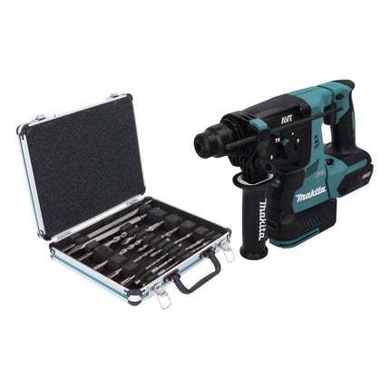 Makita HR 003 GZ Cordless Rotary Hammer 2.8J 40V max. SDS plus Brushless + Drill and Chisel Set 13 pcs. - without battery, without charger