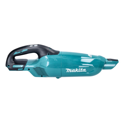 Aspirador inalámbrico Makita DCL 281 FZ 18 V sin escobillas + boquilla para suelos de alfombras - sin batería, sin cargador