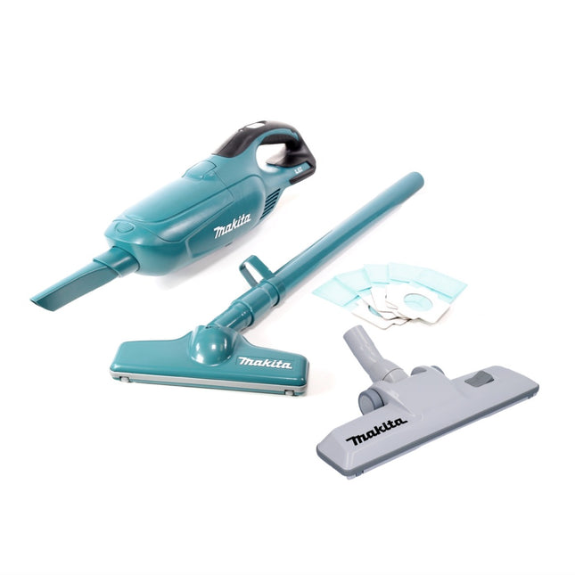 Odkurzacz akumulatorowy Makita DCL 182 Z 18 V + odwracalna dysza podłogowa - bez akumulatora, bez ładowarki