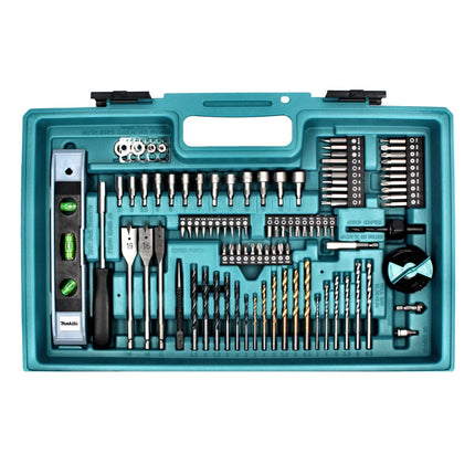 Makita DHP 480 SAX5 Akku Schlagbohrschrauber 18 V 54 Nm + 1x Akku 2,0 Ah + Ladegerät + 101 tlg. Zubehör Set + Koffer