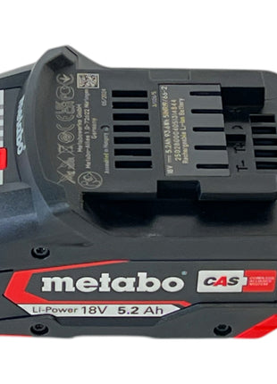 Batteria Metabo Li-Power 18 V 5,2 Ah CAS Li-Ion ( 625028000 ) con indicatore del livello di carica - successore di 625592000