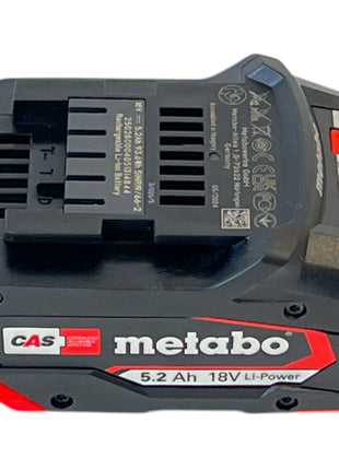 Batteria Metabo Li-Power 18 V 5,2 Ah CAS Li-Ion ( 625028000 ) con indicatore del livello di carica - successore di 625592000