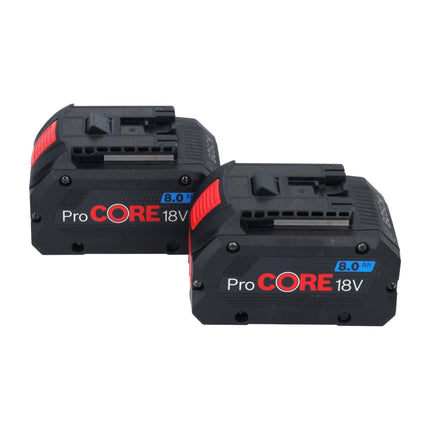 Set de iniciación Bosch con 2 baterías GBA ProCORE 18 V 8,0 Ah + cargador GAL 18V-160 C (1600A016GP)
