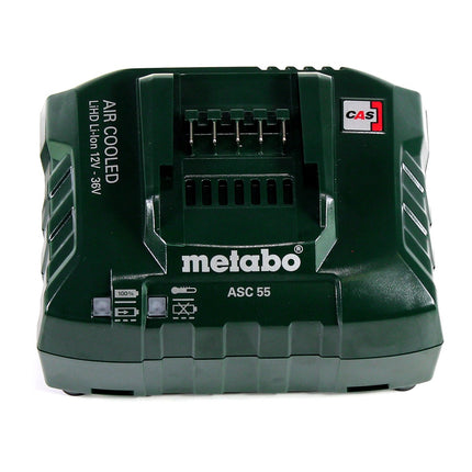 Metabo basic set 2x Li-Power batería 18 V 4,0 Ah CAS Li-Ion + cargador ASC 55 ( 685050380 )