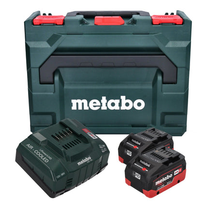 Metabo basic set 2x batería Li-Power 18 V 8,0 Ah CAS Li-Ion ( 685131590 ) + cargador ASC 145 + metaBOX