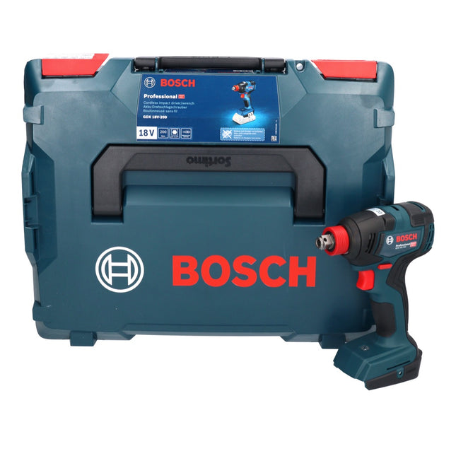 Bosch GDX 18V-200 Profesjonalny akumulatorowy klucz udarowy 18 V 200 Nm bezszczotkowy ( 06019J2205 ) + L-BOXX - bez akumulatora, bez ładowarki