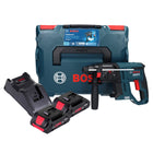 Bosch GBH 18V-21 Professional 18 V 2,0 J Brushless trapano a percussione a batteria + 2x ProCORE 4,0 Ah batteria + caricabatterie + L-BOXX