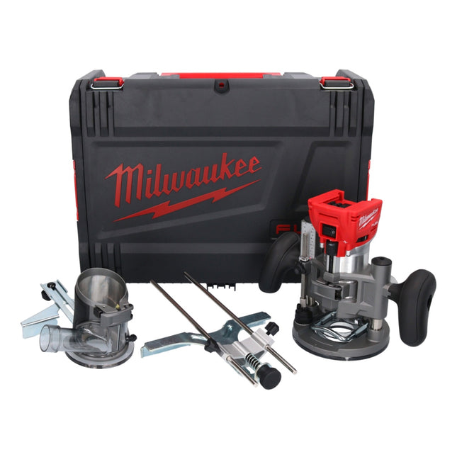 Fresadora sin cable Milwaukee M18 FTR-0X 18 V sin escobillas + módulos de fresadora + HD Box ( 4933471604 ) - sin batería, sin cargador