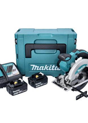 Sierra circular a batería Makita DSS 610 RGJ 18 V 165 mm + 2x baterías 6,0 Ah + cargador + Makpac