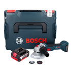 Meuleuse d'angle sans fil Bosch GWS 18V-10 Professional 18 V 125 mm sans balais + 1x batterie 4,0 Ah + L-Boxx - sans chargeur