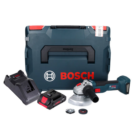 Bosch GWS 18V-10 Amoladora angular profesional sin cable 18 V 125 mm sin escobillas + 1x batería ProCORE 4,0 Ah + cargador + L-Boxx