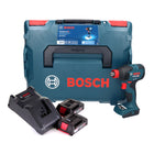 Bosch GDX 18V-210 C Atornillador de impacto giratorio inalámbrico profesional 18 V 210 Nm sin escobillas + 2x batería 2,0 Ah + cargador + módulo de conectividad + L-Boxx