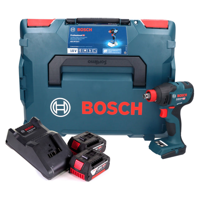 Avvitatore a impatto a batteria Bosch GDX 18V-210 C Professional 18 V 210 Nm Brushless + 2x batteria 4,0 Ah + caricabatteria + modulo di connettività + L-Boxx