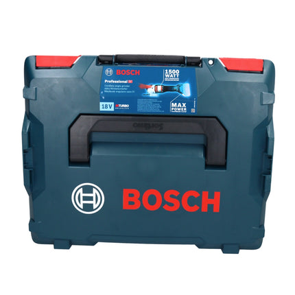 Bosch GWS 18V-15 SC Professional Meuleuse angulaire sans fil 125mm Brushless 18V + 2x Batteries 2,0Ah + Chargeur + Coffret L-BOXX