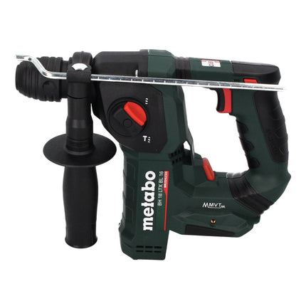 Martillo perforador con acumulador Metabo BH 18 LTX BL 16 18 V 1,3 J SDS plus Brushless + juego de cinceles y brocas de 5 piezas + metaBOX - sin batería, sin cargador