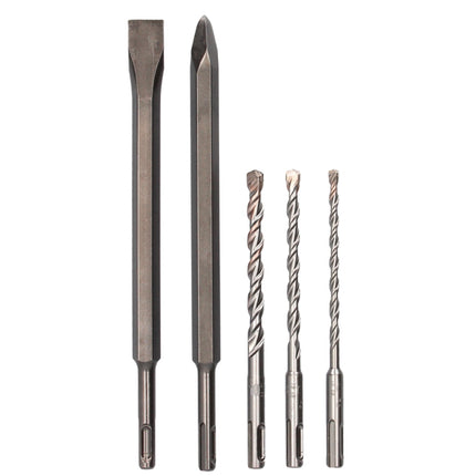 Martillo perforador con acumulador Metabo BH 18 LTX BL 16 18 V 1,3 J SDS plus Brushless + juego de cinceles y brocas de 5 piezas + metaBOX - sin batería, sin cargador