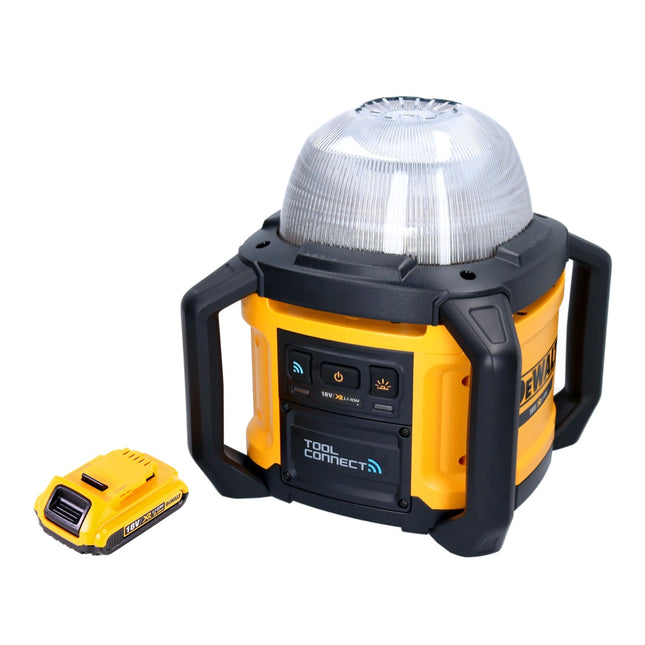 DeWalt DCL 074 Proyector recargable para obras 18 V 5000 lm 4000 Kelvin + 1x batería recargable 2,0 Ah - sin cargador
