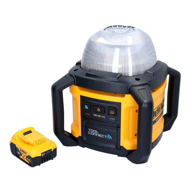 DeWalt DCL 074 Rechargeable construction site spotlight Spotlight 18 V 5000 lm 4000 Kelvin + 1x rechargeable battery 5.0 Ah - without charger