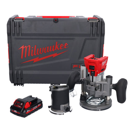 Milwaukee M18 FTR-301X cordless router 18 V brushless + 1x battery 3.0 Ah + router modules + HD box - without charger
