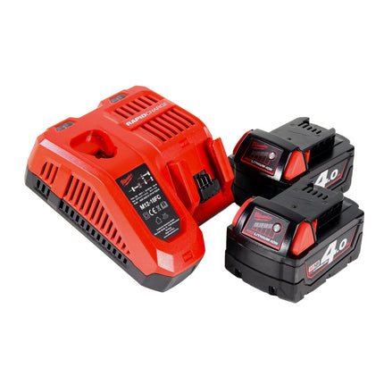 Milwaukee M18 HOAL-402FC foco de construcción con batería LED 18 V 4000 lm + 2x baterías 4,0 Ah + cargador