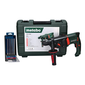 Metabo KHE 2645 Kombihammer 850 W 2,9 J SDS plus + 5 tlg. Bohrer Set + Koffer
